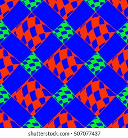 Abstract geometric colorful seamless pattern for background. Decorative backdrop can be used for wallpaper, pattern fills, web page background, surface textures.