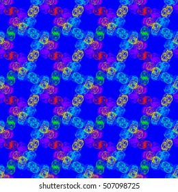 Abstract geometric colorful seamless pattern for background. Decorative backdrop can be used for wallpaper, pattern fills, web page background, surface textures.