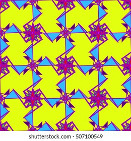 Abstract geometric colorful seamless pattern for background. Decorative backdrop can be used for wallpaper, pattern fills, web page background, surface textures.