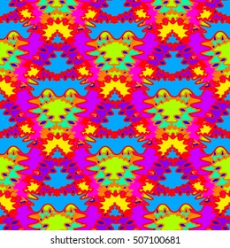 Abstract geometric colorful seamless pattern for background. Decorative backdrop can be used for wallpaper, pattern fills, web page background, surface textures.