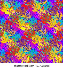 Abstract geometric colorful seamless pattern for background. Decorative backdrop can be used for wallpaper, pattern fills, web page background, surface textures.