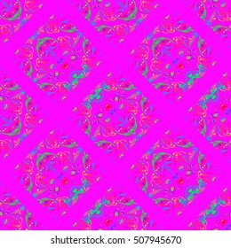 Abstract geometric colorful seamless pattern for background. Decorative backdrop can be used for wallpaper, pattern fills, web page background, surface textures.