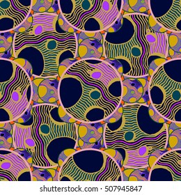 Abstract geometric colorful seamless pattern for background. Decorative backdrop can be used for wallpaper, pattern fills, web page background, surface textures.