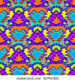 Abstract geometric colorful seamless pattern for background. Decorative backdrop can be used for wallpaper, pattern fills, web page background, surface textures.