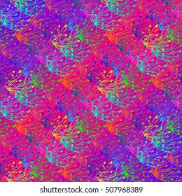 Abstract geometric colorful seamless pattern for background. Decorative backdrop can be used for wallpaper, pattern fills, web page background, surface textures.