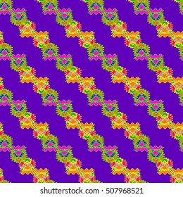 Abstract geometric colorful seamless pattern for background. Decorative backdrop can be used for wallpaper, pattern fills, web page background, surface textures.
