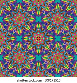 Abstract geometric colorful seamless pattern for background. Decorative backdrop can be used for wallpaper, pattern fills, web page background, surface textures.