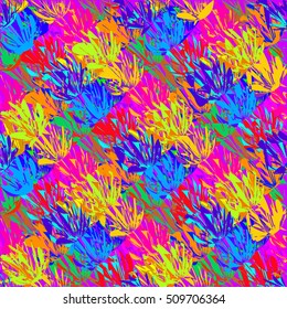 Abstract geometric colorful seamless pattern for background. Decorative backdrop can be used for wallpaper, pattern fills, web page background, surface textures.