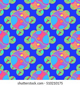 Abstract geometric colorful seamless pattern for background. Decorative backdrop can be used for wallpaper, pattern fills, web page background, surface textures.