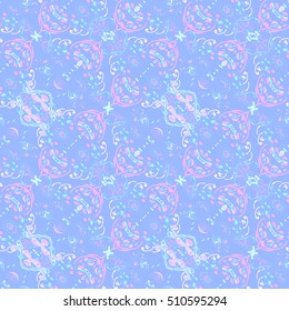 Abstract geometric colorful seamless pattern for background. Decorative backdrop can be used for wallpaper, pattern fills, web page background, surface textures.