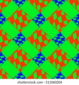 Abstract geometric colorful seamless pattern for background. Decorative backdrop can be used for wallpaper, pattern fills, web page background, surface textures.