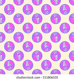 Abstract geometric colorful seamless pattern for background. Decorative backdrop can be used for wallpaper, pattern fills, web page background, surface textures.