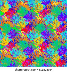 Abstract geometric colorful seamless pattern for background. Decorative backdrop can be used for wallpaper, pattern fills, web page background, surface textures.