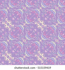 Abstract geometric colorful seamless pattern for background. Decorative backdrop can be used for wallpaper, pattern fills, web page background, surface textures.