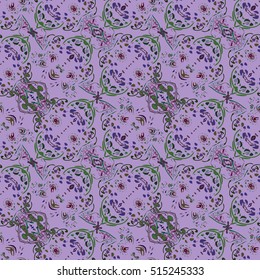 Abstract geometric colorful seamless pattern for background. Decorative backdrop can be used for wallpaper, pattern fills, web page background, surface textures.