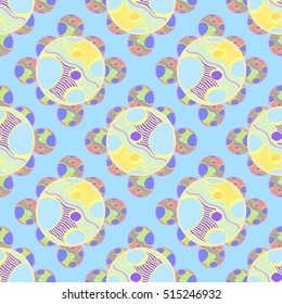 Abstract geometric colorful seamless pattern for background. Decorative backdrop can be used for wallpaper, pattern fills, web page background, surface textures.