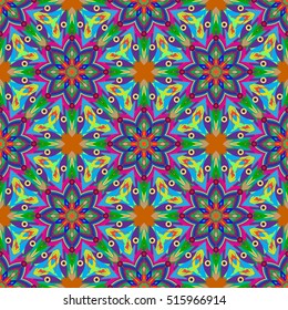 Abstract geometric colorful seamless pattern for background. Decorative backdrop can be used for wallpaper, pattern fills, web page background, surface textures.