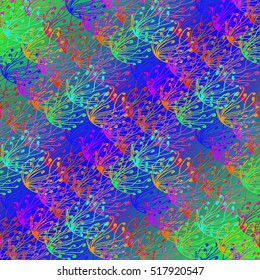 Abstract geometric colorful seamless pattern for background. Decorative backdrop can be used for wallpaper, pattern fills, web page background, surface textures.