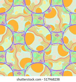 Abstract geometric colorful seamless pattern for background. Decorative backdrop can be used for wallpaper, pattern fills, web page background, surface textures.