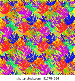 Abstract geometric colorful seamless pattern for background. Decorative backdrop can be used for wallpaper, pattern fills, web page background, surface textures.