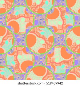 Abstract geometric colorful seamless pattern for background. Decorative backdrop can be used for wallpaper, pattern fills, web page background, surface textures.