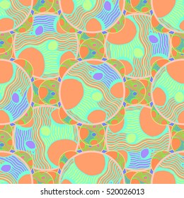Abstract geometric colorful seamless pattern for background. Decorative backdrop can be used for wallpaper, pattern fills, web page background, surface textures.