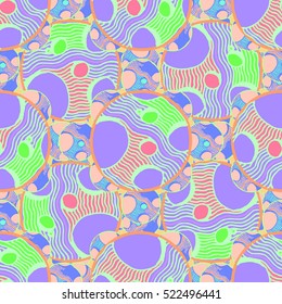 Abstract geometric colorful seamless pattern for background. Decorative backdrop can be used for wallpaper, pattern fills, web page background, surface textures.