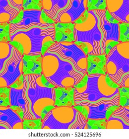 Abstract geometric colorful seamless pattern for background. Decorative backdrop can be used for wallpaper, pattern fills, web page background, surface textures.