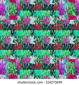Abstract geometric colorful seamless pattern for background. Decorative backdrop can be used for wallpaper, pattern fills, web page background, surface textures.