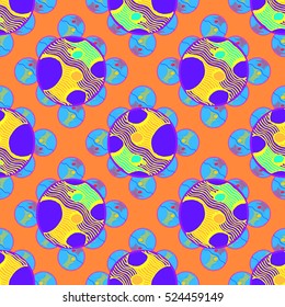 Abstract geometric colorful seamless pattern for background. Decorative backdrop can be used for wallpaper, pattern fills, web page background, surface textures.