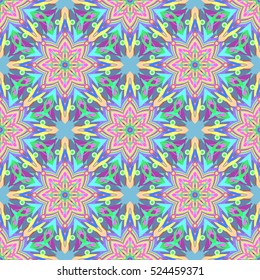 Abstract geometric colorful seamless pattern for background. Decorative backdrop can be used for wallpaper, pattern fills, web page background, surface textures.