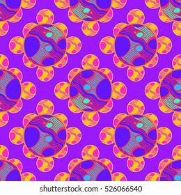 Abstract geometric colorful seamless pattern for background. Decorative backdrop can be used for wallpaper, pattern fills, web page background, surface textures.