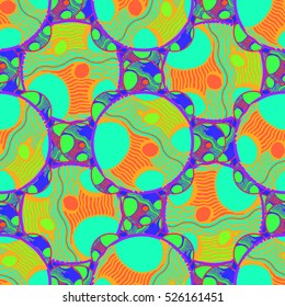Abstract geometric colorful seamless pattern for background. Decorative backdrop can be used for wallpaper, pattern fills, web page background, surface textures.