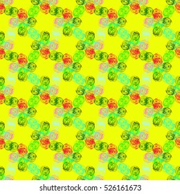 Abstract geometric colorful seamless pattern for background. Decorative backdrop can be used for wallpaper, pattern fills, web page background, surface textures.