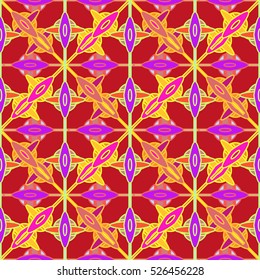 Abstract geometric colorful seamless pattern for background. Decorative backdrop can be used for wallpaper, pattern fills, web page background, surface textures. Old vintage retro energy pattern.
