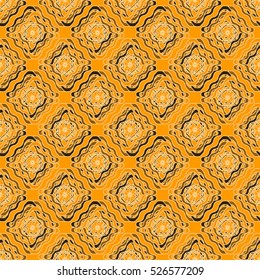 Abstract geometric colorful seamless pattern for background. Decorative backdrop can be used for wallpaper, pattern fills, web page background, surface textures. Old vintage retro energy pattern.