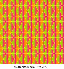 Abstract geometric colorful seamless pattern for background. Decorative backdrop can be used for wallpaper, pattern fills, web page background, surface textures. Old vintage retro energy pattern.