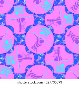 Abstract geometric colorful seamless pattern for background. Decorative backdrop can be used for wallpaper, pattern fills, web page background, surface textures.