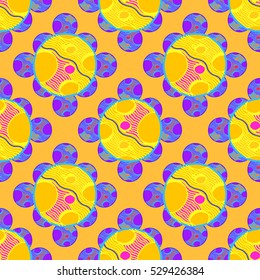 Abstract geometric colorful seamless pattern for background. Decorative backdrop can be used for wallpaper, pattern fills, web page background, surface textures.