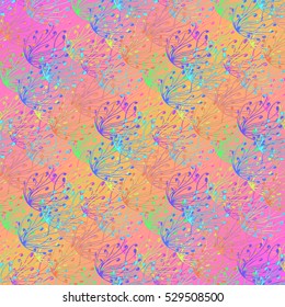 Abstract geometric colorful seamless pattern for background. Decorative backdrop can be used for wallpaper, pattern fills, web page background, surface textures.
