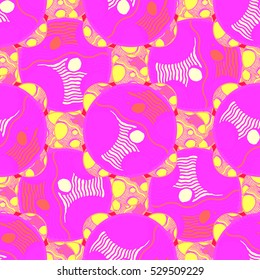 Abstract geometric colorful seamless pattern for background. Decorative backdrop can be used for wallpaper, pattern fills, web page background, surface textures.