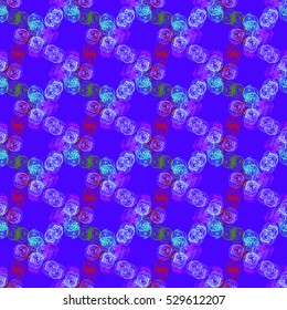 Abstract geometric colorful seamless pattern for background. Decorative backdrop can be used for wallpaper, pattern fills, web page background, surface textures.