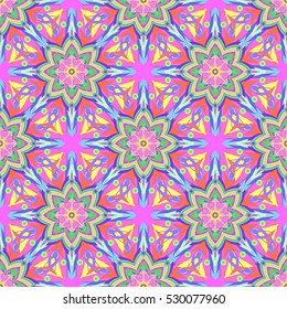 Abstract geometric colorful seamless pattern for background. Decorative backdrop can be used for wallpaper, pattern fills, web page background, surface textures.