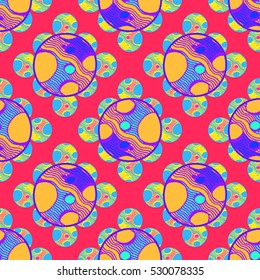 Abstract geometric colorful seamless pattern for background. Decorative backdrop can be used for wallpaper, pattern fills, web page background, surface textures.
