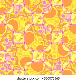 Abstract geometric colorful seamless pattern for background. Decorative backdrop can be used for wallpaper, pattern fills, web page background, surface textures.