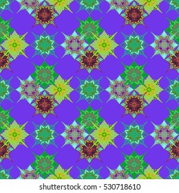 Abstract geometric colorful seamless pattern for background. Decorative backdrop can be used for wallpaper, pattern fills, web page background, surface textures. Old vintage retro energy pattern.