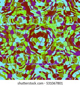 Abstract geometric colorful seamless pattern for background. Decorative backdrop can be used for wallpaper, pattern fills, web page background, surface textures. Old vintage retro energy pattern.