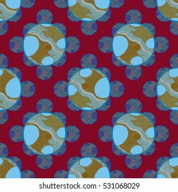 Abstract geometric colorful seamless pattern for background. Decorative backdrop can be used for wallpaper, pattern fills, web page background, surface textures.