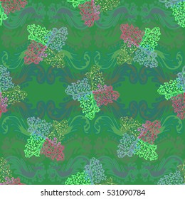 Abstract geometric colorful seamless pattern for background. Decorative backdrop can be used for wallpaper, pattern fills, web page background, surface textures. Old vintage retro energy pattern.