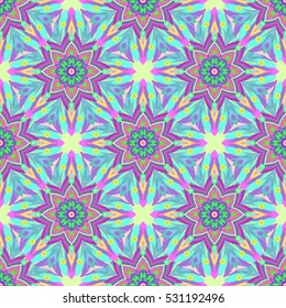 Abstract geometric colorful seamless pattern for background. Decorative backdrop can be used for wallpaper, pattern fills, web page background, surface textures.